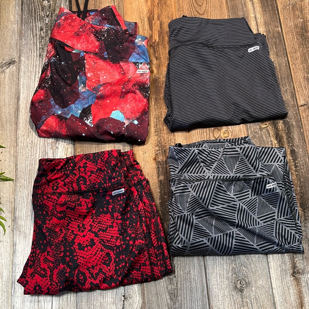 4 Pair Danskin Leggings Large